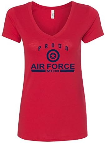 Тениска Proud Air Force Mom с V-Образнымвырезом на Военно-Въздушните сили