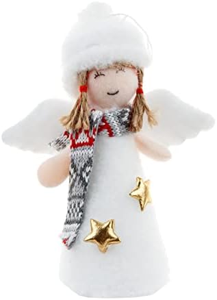 Ангел Украса Коледен Ангел Кукла Висящи Украшения Коледно Дърво, Плюшени Украса Сладък Ангел Кукла Висулка