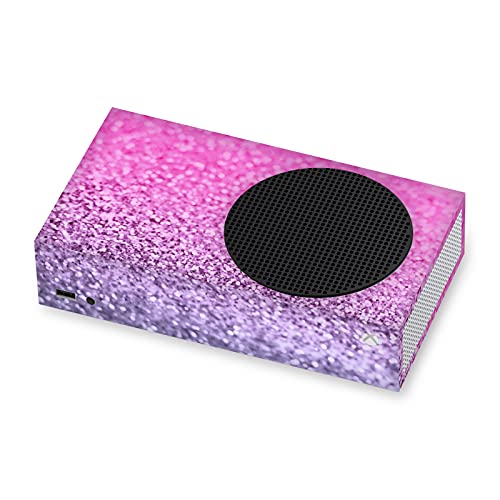 Дизайн на своята практика за главата Официално Лицензиран Поля Strigel Lavender Pink Art Mix Матова повърхност Винил Стикер Калъф за игра кожа, Съвместим с конзола Xbox серия S
