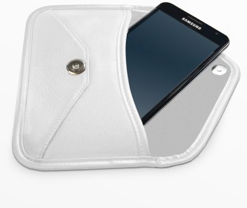 Калъф BoxWave, който е Съвместим с Oppo а a53 (Case by BoxWave) - Луксозни Кожена чанта-месинджър, чанта-плик
