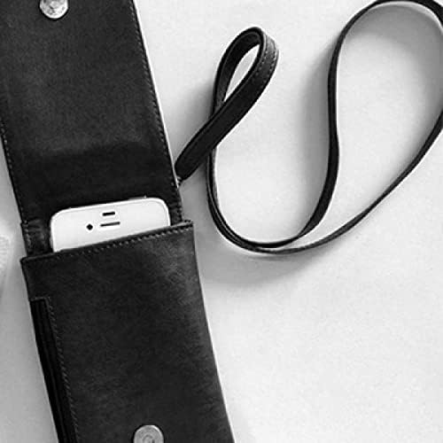 Японски Фен С Листа, Украсени с Ръчно Телефонен Чантата, Окачена в Чантата си за Мобилен Телефон, Черен Джоба