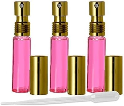 1 Многократна употреба Опаковки за парфюми от Розово Стъкло 10 мл Grand Parfums.33 Грама, Набор от Флакона за пръскане