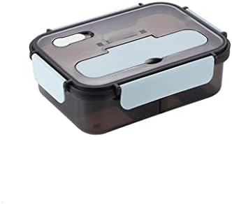 SLATIOM Прозрачен Обяд-Бокс за съхранение на бебешка контейнер за храна Изолиран Контейнер за Обяд Bento Box (Цвят: синьо размер: