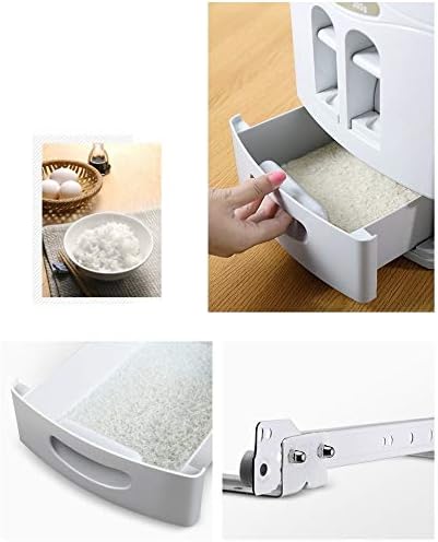 Шкаф WPYYI Кутия за ориз Вградено кухненско кофа за ориз Потребителска кутия Кутия за съхранение на ориз мляко