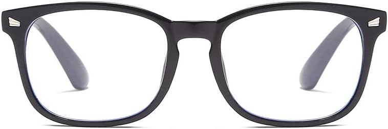 4 двойки от мъжки на женски унисекс очила за четене в големи рамки, блокер синя светлина четци