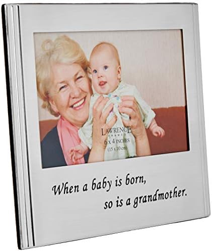 Рамка Лорънс ливърмор Когато Бебето се роди, същото може да се каже и за бабушкиной Посребрена рамка за снимки с размер