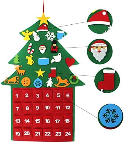 Големи Коледни Топки за употреба на открито, Украса за Коледен Календар с Появата на-Войлоком, Коледни Големи Джобове, Начало