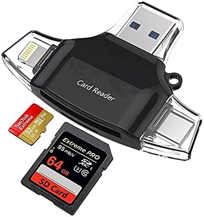 Смарт притурка на BoxWave, който е съвместим с Realme 9i 5G - четец за SD-карти AllReader, четец за карти microSD,