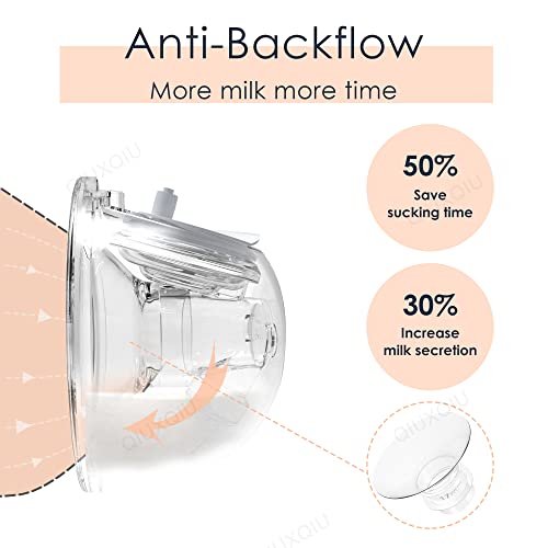 Аксесоари за двойна Носимого молокоотсоса QIUXQIU, Силиконова чаша за събиране на мляко, не съдържа BPA, Подмяна на детайли
