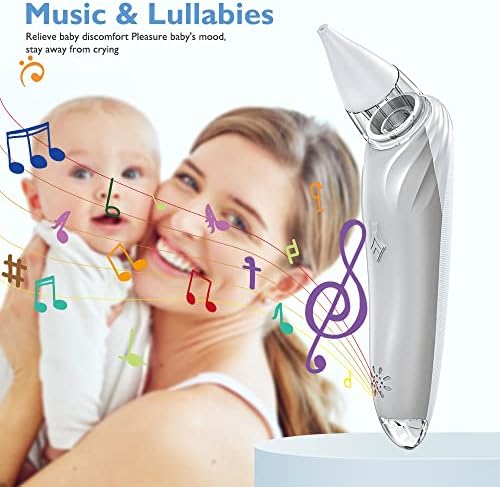 Детски Назален Аспиратор с Функция за музика, може да се Регулира силата на Звука, Търтей, за носа, за детето, Електрически