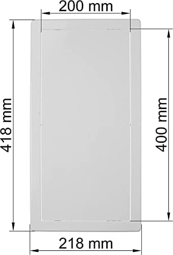 Панел за достъп до вентиляционным системи 8x16 - Комплект от 2 -те врати, с лесен достъп - ABS-пластмаса - Панел за достъп