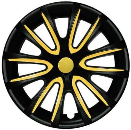 Джантите OMAC 16 инча за Chevrolet Cruze Черно-жълти и 4 бр. Капака Джанти - Шапки ступиц - Подмяна на външната повърхност