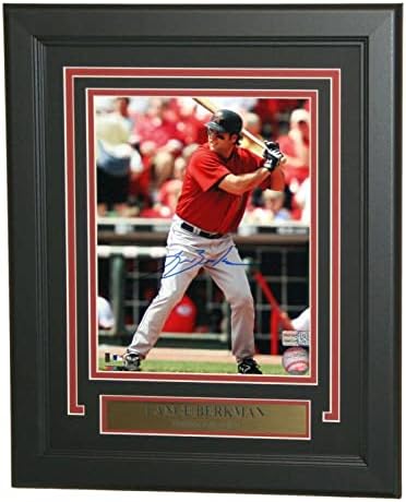 Снимка Ланс Беркмана в рамка с размер 8х10 мм с автограф Houston Astros TRISTAR - Снимки на MLB с автограф