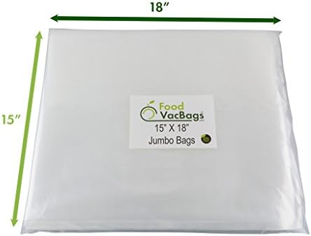 търговски вакуум Опаковъчни торбички FoodVacBags в размер на 15 на 18 инча Индустриален размер за съхранение