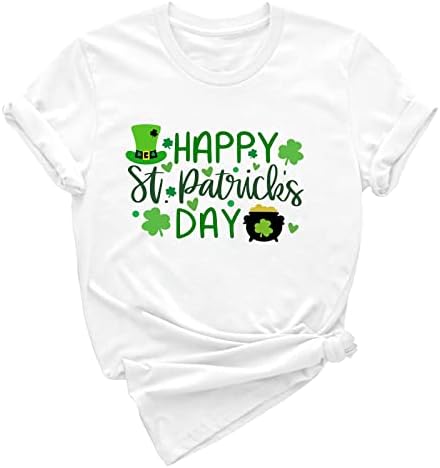 Ризи на Деня на Св. Патрик, Женски Удобно с Цветния Принтом Кръгъл Отвор, Без приятелка, Ирландският Hoody за Почивка