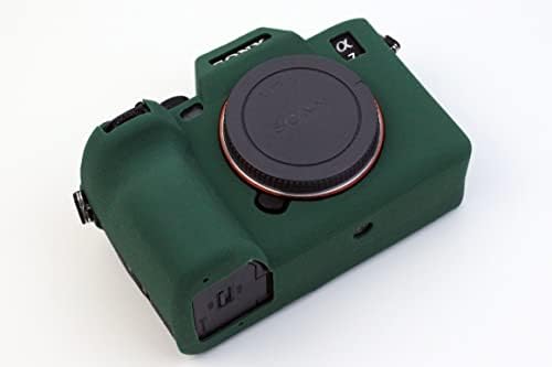 Зелен Мек Силиконов калъф за Sony A7 Mark IV/A7M4/A74 Защитно фолио за камерата