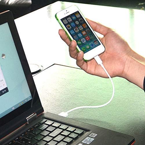Къс microUSB кабел, съвместим с вашия Samsung Galaxy S5 Wi-Fi, осигурява високоскоростен зареждане. (1 бяло, 20, см