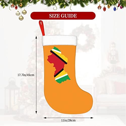 Cutedwarf Флаг в България Карта Коледен Отглеждане на Коледна Украса Класически 18 Инча(А) А) Окачен Чорап за Камина