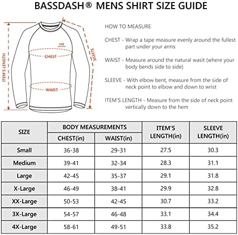 BASSDASH Мъжки Камуфляжная Риза UPF 50 + За Риболов, бързо съхнещи Тениски за каране на каяк и Пешеходен Туризъм С Дълъг Ръкав