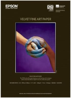 Хартия Epson Velvet Fine Art Paper KA310VFA формат A3, опаковка по 10 броя