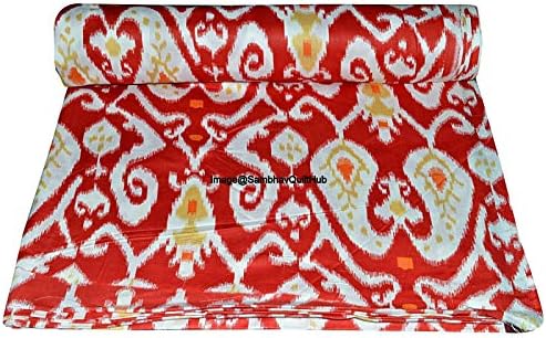 Multilayer fabric Ikat Voile Handblock за Шевни от памук, с цветен принтом Ekat, ръчно изработени, шивашки, с помощта на