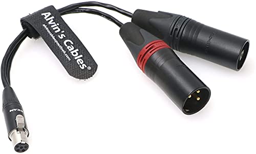Аудио кабел Alvin's Cables Ta5f с 3-пинов конектор Dual XLR за Sony FS700 от Lectrosonics-DCHR-Receiver