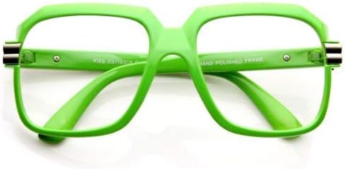 zeroUV Големи Квадратни Очила с Цветни покритие Извънгабаритни Размери в стил хип-Хоп С Прозрачни Лещи