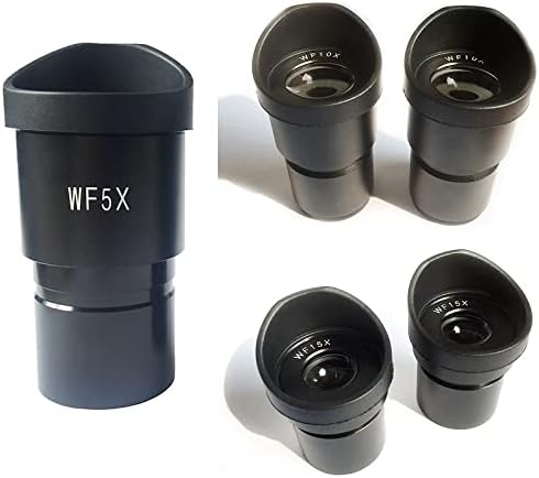 Комплект аксесоари за микроскоп, за възрастни, Двойка оптични лещи с широко зрително поле, диаметър 30 мм или 30,5 мм, Гумени