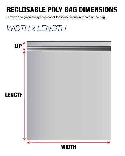 Tape Logic TLPB3993 Бял Блок, отново закрываемый, 2-миллиметровые найлонови торбички, 14 x 24, прозрачен (опаковка от 500