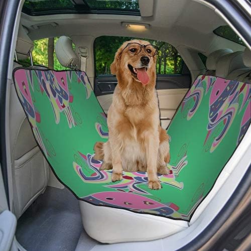 Калъф за седалка кучета ENEVOTX, Произведен по Поръчка, в Цвят Морско Дъно, Ръчно Печат, Покривала за автомобилни седалки