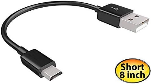 Къс microUSB кабел, съвместим с вашия LG G Pad 10.1, осигурява високоскоростен зареждане. (1 черна, 20 см, 8 инча)