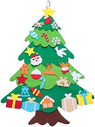 1 Бр Коледна Украса Стереоскопичен Фетр Коледно Дърво, Коледна Доставка Коледна Украса