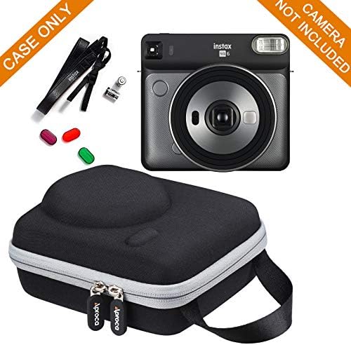 Aproca Твърд Пътна Чанта За Носене Чанта е Подходяща за фотоапарат миг печат Fujifilm Instax Square SQ6