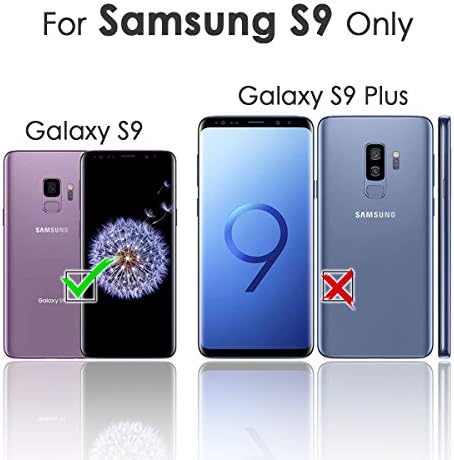 за Samsung S9, Galaxy S9, Дизайнерски Калъф-портфейл с панти капак за телефон, A23158 Синя морска Костенурка 23158