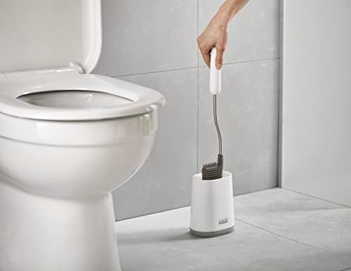 Силиконова четка за тоалетна Joseph Joseph Flex Lite с Набор от притежателите на тънки, Гъвкави Корона, капельная, дълбоко