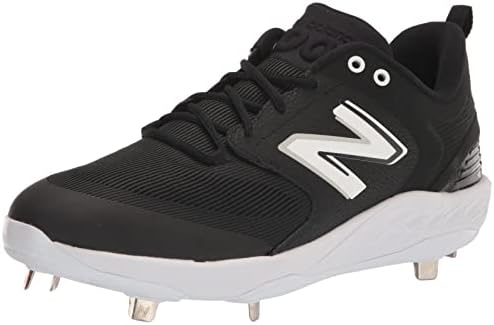 Мъжка бейзболна обувки New Balance Fresh Foam X 3000 V6 от метал, Черен / Бял, 10