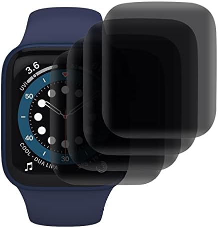 [4 опаковки] Защитно фолио GLBLAUCK за защита на екрана от любопитни очи, което е съвместимо с Apple Watch 44 мм SE Series