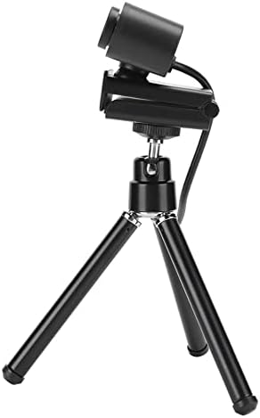 Уеб-камера 1080P със завъртане на 360 градуса-Вграден микрофон за видео-конферентна връзка и на живо – USB Уеб камера за