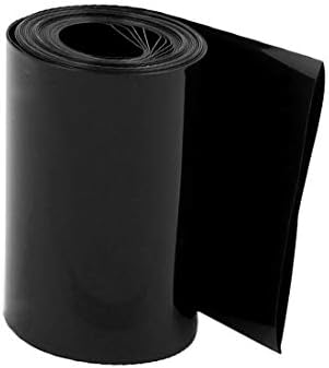 Нов Lon0167 70 мм Плоска Препоръчителната Ширина на 3,1 М Дължина надеждна ефективна Свиване тръба от PVC в Черен цвят за