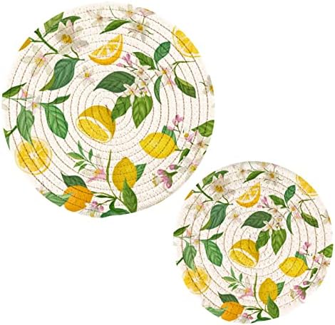 Лимонови Листа Тропика на кухненски ръкавици за Кухненски Каботажните за Топли Ястия, 2 бр Топлоустойчива