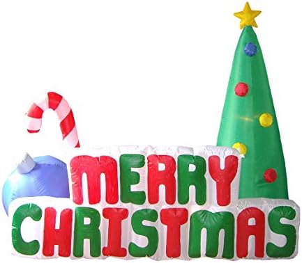 Комплект от две украса за Коледното парти, състоящ се от 4-подножието на анимационен коледа в Дядо Коледа и на Северен елен на люлка, и 6-крак коледна елха с конфетным