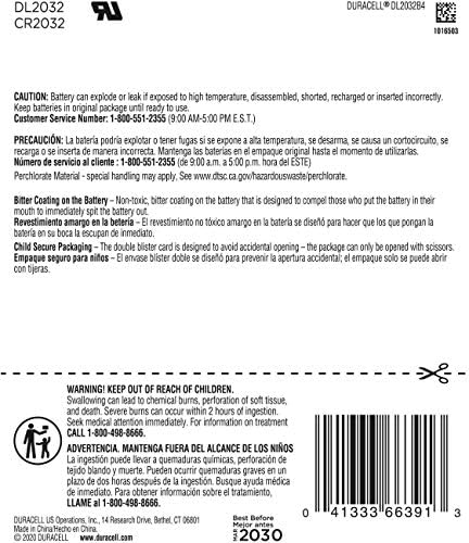 Литиева Медицинска батерия Duracell, 3, 2032, 4 бр./опаковане., Модел:, Магазин за Ръчни часа