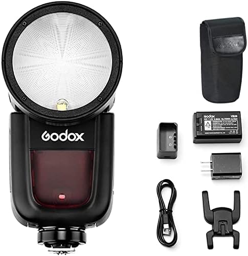 Светкавица Speedlite за камера с кръгла глава Godox V1-N с wi-fi, за да предизвика пристъп Godox X2T-N 2.4 G