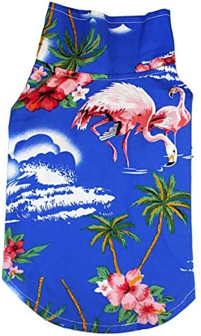 Хавайска Тениска за кучета MaruPet, Новост, Летен Плажен Жилетка с Къс ръкав, Дрехи за домашни любимци, Топ