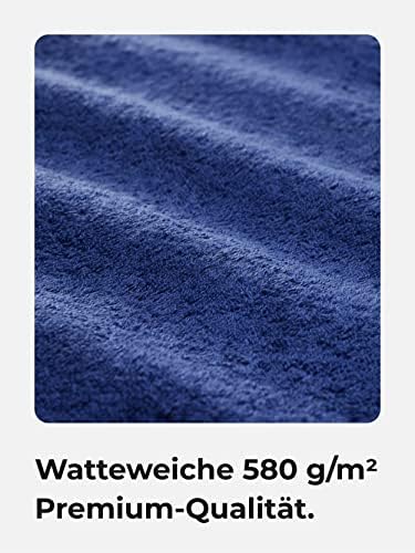 Sowel - кърпи за баня Премиум-клас, 39 x 59 См, Кърпи за ръце, Органичен памук, Произведено в Португалия, тъмно син