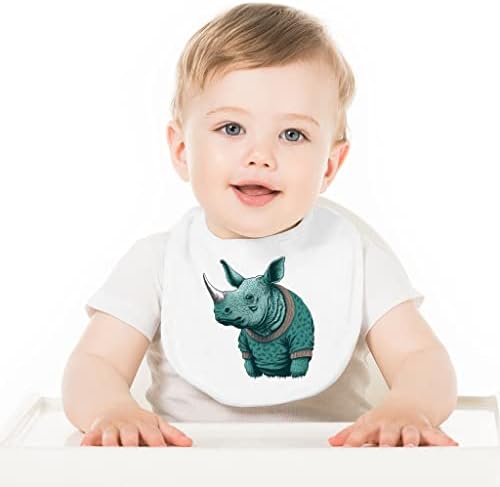 Детски Престилки Rhino - Арт-Лигавници за Хранене на деца - Цветни Престилки за хранене