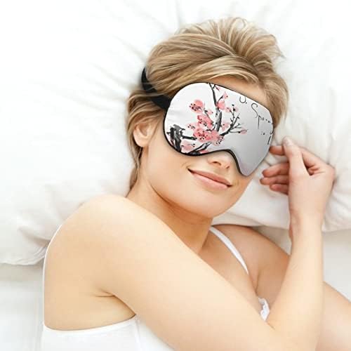 Японската Маска За Очи с Цъфнал Вишнев Sleep Eye Mask Сладко Blindfold Eye Covers Сенки за очи за Мъже Подаръци за Жени