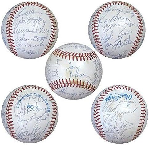 1982 г. с Екипа на Чикаго Уайт Сокс Подписа OAL Baseball 24 Auto Фиска Ларуссы Хойта COA - Бейзболни топки с автографи