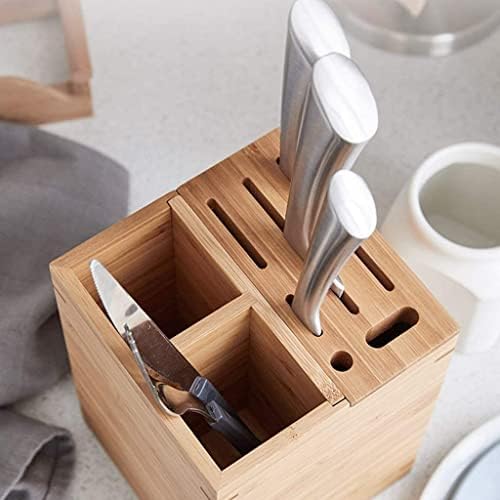 Държач за ножове за кухненски прибори - Екологично чист Държач за ножове Спестява място за режещи инструменти Уникален дизайн
