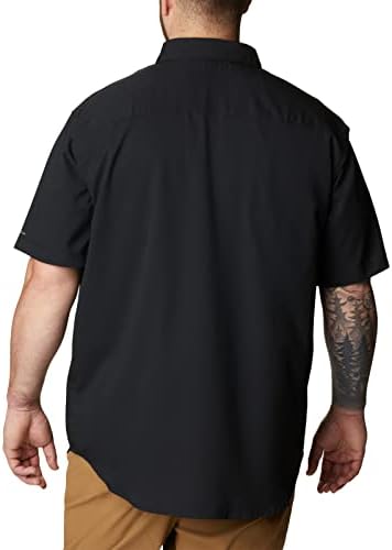 Мъжки Однотонная риза Columbia Big & Tall Utilizer II с къс ръкав, Светло индиго, 5X B & T